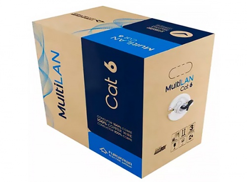 Cable U/UTP CAT6 Furukawa 23AWG 305M LSZH Ecológico Azul