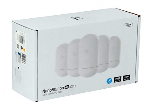 Antena UBIQUITI NANOSTATION LOCO AC-5, 5Gh, 13dbi 1- 1000 / RJ-45 / Pa...